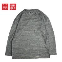 ราคา Uniqlo U เสื้อยืดคอกลม ทรงหลวมแบบตะเข็บไหล่ตกมีกระเป๋าหน้าอก (53906230373)