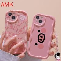 ราคา Amk 3D WAVEเคสโทรศัพท์สําหรับiPhone 16 15 14 13 12 11 PRO MAX XR XS X 8 7 6 6S PLUSใสน่ารักสีชมพูลูกหมูWaveกันกระแทกเคสโทรศัพท์ GNCNY (24417726973)