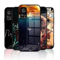 ราคา เคสกระจก Xiaomi mi 10T 5g mi 10T pro 5g เคสกระจกนิรภัยฮาร์ดฝาหลังขอบซิลิคอนอ่อน (27117638312)