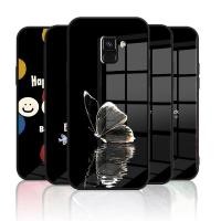 ราคา SAMSUNG เคสกระจกกันกระแทกสําหรับSamsung galaxy A5 A8 2018 A6 2018 A6plus A8plus J6 2018 Drop proofปกหลังพร้อมกรอบซิลิโคนอ่อนนุ่มป้องกันกล้องScratch Resistant Secure Fit (52207467552)