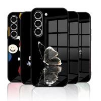 ราคา เคสกระจกกันกระแทกสําหรับ Samsung Galaxy S23plus s22plus s24fe s24plus s25plus Drop proof ปกหลังกรอบซิลิโคนอ่อนนุ่มป้องกันกล้อง Scratch Resistant Secure Fit (49807492264)