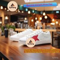 ราคา Golde Goose Super Star หนัง Star รองเท้าสกปรก GGDB Distressed สไตล์ผู้ชายผู้หญิง Commuter รองเท้าผ้าใบ LZQM (55857346959)