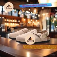ราคา คลาสสิก Birkenstock Boston Shearling Toe toe Half toe Cork Sole Suede Casual Mules NG7B (48707367071)