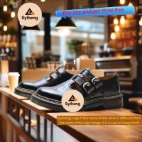 ราคา รองเท้า Dr Martens Classic Mary Jane สไตล์เรโทร ทำจากหนังโคแท้ ขนาดใหญ่มั่นคง (42729328153)