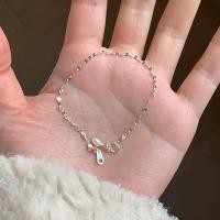 ราคา สร้อยข้อมือเงินสเตอร์ลิงแท้ ประดับด้วยไข่มุกธรรมชาติจากน้ำจืด งานฝีมือประณีตหรูหรา (50459350104)