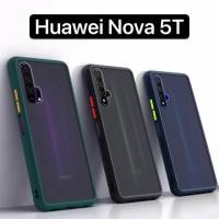 ราคา เคสกันกระแทก ปุ่มสีผิดด้าน Case Huawei Nova 5T เคสโทรศัพท์ หัวเว่ย ขอบนิ่มหลังแข็ง เคส huawei nova 5t (4248599443)