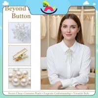 ราคา ปุ่มติดเสื้อมุกและคลัฟลิงค์โลหะลายดอกไม้ ออกแบบใหม่ สำหรับทั้งผู้ชายและผู้หญิง (50808671568)