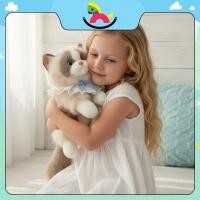 ราคา shnzbaodand ตุ๊กตาแมวเสียงของเล่นสมจริงจําลอง Ragdoll ตุ๊กตาสัตว์นุ่มพร้อมของขวัญเอี๊ยมสําหรับเด็กผู้หญิง PPPK (55659085315)