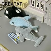 ราคา ยอดเยี่ยม ดินสอ ปลาวาฬ ปลาฉลาม ปลาโลมาตุ๊กตาแบบพกพาปากกากระเป๋า การ์ตูนตุ๊กตาสัตว์ทะเลชุดเครื่องเขียนถุงเก็บนักเร (57109239337)