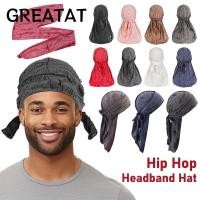 ราคา GREAT ผ้าพันคอฮิปฮอป หมวกคาดศีรษะผ้าฝ้าย Durag ผ้าพันคอหัวปั่นจักรยานหางยาววินเทจลําลอง (56005625587)