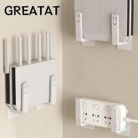 ราคา ยอดเยี่ยม ขายึดกล่องรับสัญญาณ 2 ชิ้น ที่ใส่เราเตอร์พลาสติกทนทาน แบบพกพาโดยไม่ต้องเจาะชั้นวางเอนกประสงค์ติดผนังสําหรับห้องนั่งเล่น (55957245180)