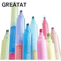 ราคา ยอดเยี่ยม คอมโบ ปากกาไฮไลท์ 3สีใน1หมายเหตุถ่ายภาพปากกามาร์กเกอร์เรืองแสง แบบพกพาสีอ่อนนุ่มเคล็ดลับปากกามาร์กเกอร์ชุดการเรีย (53157306305)