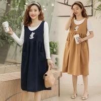 ราคา ชุดคลุมท้องสีเหลือง เสื้อ เอี้ยมกระโปรง (2157116750)