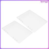 ราคา 2 ชิ้นหมายเหตุหนังสือเปลือกอะคริลิคโน้ตบุ๊ค Binder A6 หลวมใบโน้ตบุ๊ค 6 Frosted kevvga (51259407553)