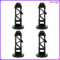 ราคา 4 ชิ้นพลาสติกสีดําขยะฝาปิดล็อคสําหรับถังขยะปฏิบัติฝาปิด Latch อุปกรณ์เสริม kevvga (57559458158)