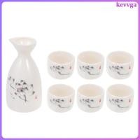 ราคา ชุดถ้วยหม้อสาเกเซรามิกที่ใส่ไวน์สําหรับครอบครัวรวบรวม kevvga (57459398869)