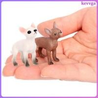 ราคา 2 ชิ้น Mini Chihuahua สุนัข Figurines พลาสติกลูกสุนัขเครื่องประดับสําหรับตกแต่งบ้านคละสี kevvga (52259403658)