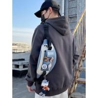 ราคา ใส่ถนนกระเป๋าหน้าอกผู้ชายสบายๆญี่ปุ่นกระเป๋าสะพายชายกระเป๋าเป้สะพายหลังขนาดเล็กอินเทรนด์กระเป๋า ผู้สื่อสาร ผู้ชายเอวกระเป๋า (52507610634)