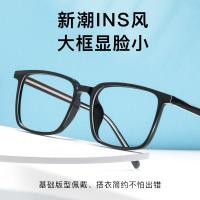 ราคา กรอบแว่นตา Baishifen 09 D 68186 ทรงเรโทรสแควร์ สำหรับสายตาสั้น พร้อมเลนส์ปรับระดับได้ (45709324278)