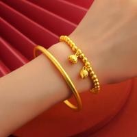 ราคา ทรายทอง placer Gold สไตล์ชาติพันธุ์สร้อยข้อมือทองทรายมรดกสร้อยข้อมือหญิงสามชีวิตโลกสามสองโลก Happy Lotus Fluffy Transfer ลูกปัด 24K Gold Plated สร้อยข้อมือ 26 4 01 (57658045823)