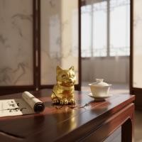 ราคา มาสคอตมงคล รูปปั้นมังกรดาราศาสตร์ Handmade Feng Shui รูปปั้นมังกร Artisan Made สําหรับนักสะสม (56507768844)