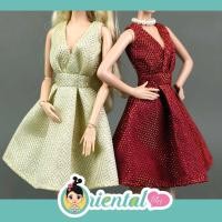 ราคา พร้อมส่ง เดรสสั้นคอวี บาร์บี้ FR สวมได้ เสื้อผ้าบาร์บี้ เสื้อผ้าบาร์บี้ Barbie เดรสบาร์บี้ ชุดบาร์บี้ (4955133454)