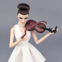 ราคา พร้อมส่ง 1 6 ไวโอลิน สำหรับตุ๊กตา บาร์บี้ violin ของเล่น ของแต่งตัวบาร์บี้ (244567558)