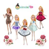 ราคา พร้อมส่ง ชุดเดรสสั้นบาร์บี้ ชุดละ 49 บาท เสื้อผ้าบาร์บี้ ไม่รวมตุ๊กตา (5838978010)