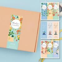 ราคา TY4 สติกเกอร์ขอบคุณ แบบยาว 3x9cm ลายดอกไม้ FLOWER THANK YOU STICKER 1 แผ่น (24855865233)