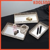 ราคา คูลซู ทองน้ําหอมกระจกโต๊ะเครื่องแป้งถาด โต๊ะเครื่องแป้ง ออร์เนต ถาดบ้านงานแต่งงานตกแต่งถาดกระจกเครื่องประดับน้ําหอมแต่งหน้าจัด (57159450200)