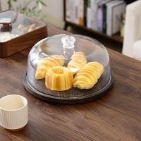 ราคา โดมเค้กหมุนได้พร้อมฐานไม้ที่วางเค้กกันฝุ่นพร้อมโดมสําหรับโฮสต์ปาร์ตี้ (54559449389)