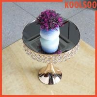 ราคา Koolsoo ชั้นวางเค้กกระจกถาดขนมเสิร์ฟชั้นวางจานถาดสําหรับ Quinceanera Party (53159433864)