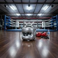 ราคา Cheek Chin Protection Boxing Headgear แบบระบายอากาศได้ดี มีบาร์ขวาง สำหรับศิลปะการต่อสู้ (52709437189)