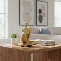ราคา Elegant Accent ชิ้น Golden นั่ง Lady Figurine Artisanal เสร็จสิ้นดูบทคัดย่อผู้หญิงรูปปั้นเรซิ่นหัตถกรรมสําหรับห้องนั่งเล่น ชั้นวางหนังสือ (51309449515)