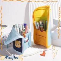 ราคา ที่เก็บเครื่องเขียน MELIFLUO กระเป๋าใส่ปากกายืนความจุขนาดใหญ่ กระเป๋าเก็บปากกาแบบพับได้ทนสิ่งสกปรกการ์ตูนสํานักงานโรงเรียน (55809483082)