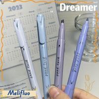 ราคา เมลิฟูลัว 4สี เซ็ตปากกาเรืองแสง ปากกาเน้นข้อความเครื่องเขียนสีไล่โทนสี สร้างสรรค์สองหัวการเรียนรู้ปากกาบัญชีมือนัก (50859389034)
