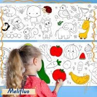 ราคา เมลิฟูลัว ภาพวาดกราฟฟิตีเลื่อน ศิลปะตัดกระดาษ ทําเอง ระบายสีกระดาษ การศึกษาบ้านหัตถกรรมสีบรรจุวาดม้วนเด็ก (49009471288)