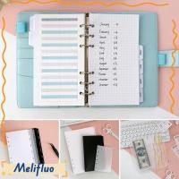 ราคา เมลิฟลูโอ แยกกระดาษดัชนี ก5 ก6สีดําสีขาวหน้าการจําแนกแยก การ์ดดัชนีโปร่งใส6หลุมหน้าแท็บดัชนีโน๊ตบุ๊ค (58058059727)