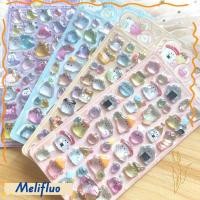 ราคา MELIFLUO สติกเกอร์ซีลป๊อป สติกเกอร์คริสตัลบรรเทาน่ารัก ตกแต่งน่ารักสไตล์ญี่ปุ่นผลสติกเกอร์คริสตัลนูนวารสารตกแต่ง (57657189673)