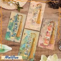 ราคา MELIFLUO ที่คั่นหนังสือโลหะ พู่จี้บุ๊คมาร์คศิลปะ สร้างสรรค์โหลออกโบราณความงามเครื่องเขียนสํานักงานสําหรับหนังสือ (56757196213)