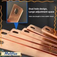 ราคา MELIFLUO ขั้วต่อบาร์รถบัส ทองแดงสีแดงแบนแบตเตอรี่ Busbar M6 รูสกรู Copper Busbar LiFePO4 Cell (56607184916)