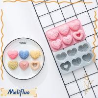 ราคา MELIFLUO แม่พิมพ์ช็อคโกแลตหัวใจวันวาเลนไทน์ ซิลิโคน 6 Cavity DIY แม่พิมพ์ทําขนม แม่พิมพ์รูปหัวใจปลอดสาร BPA แบบใช้ซ้ําได้ที่ทําด้วยมือ (56507184969)