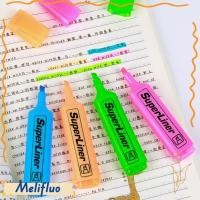 ราคา เมลฟิลูโอ เครื่องหมายพาสเทล เครื่องหมายศิลปะรูปร่างแบนปากกาเน้นข้อความที่มีสีสัน 4 6สีวาดเฉียงโรงเรียนอุปกรณ์สํานักงานปากกาเรืองแสงเครื่องหมาย (47907240932)