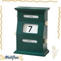 ราคา MELIFLUO ปฏิทินถาวรวินเทจ ปฏิทินตั้งโต๊ะพลาสติกหมุนได้ แฟชั่น DIY Light Luxury Retro Schedule Planner Office (47707220893)