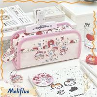 ราคา เมลฟิลูโอ กระเป๋าใส่ปากกา ดินสอสีลูกแมวสีแดงแบบมือถือ กระเป๋าเครื่องเขียนความจุขนาดใหญ่แบบพกพาสํานักงานโรงเรียน (47407209921)