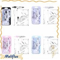 ราคา MELIFLUO ชุดเข็มทิศไม้บรรทัด ไม้บรรทัดวัดไม้บรรทัดตรงวาดเครื่องเขียน ไม้โปรแทรกเตอร์แบบพกพา Multi Function ดินสอเข็มทิศชุด (47007231106)
