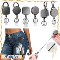 ราคา MELIFLUO Pull Reel Carabiner Anti Lost Metal Anti Lost พวงกุญแจ Heavy Duty Retractable Badge Reel คลิป Badge Display (54257195332)