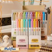 ราคา เมลนิฟูลัว 5สี กล่องชุดปากกาเน้นข้อความ สีพาสเทลเครื่องเขียนนักเรียนปากกาเรืองแสง น่ารักสองหัวที่มีสีสันวาดเครื่องหมายสีปากกาโรงเรียนเครื่องสํา (54058699597)