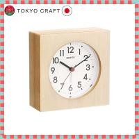 ราคา Seiko Dual Use Analog Alarm Clock Wall Clock with Wooden Frame Natural Finish KR501A (41909105235)