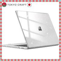 ราคา Fintie Ultra Slim Protective Case for Microsoft Surface Laptop 5 4 3 13 5 inch Lightweight Shockproof Stylish Design with Heat Vent and Metal Keyboard搭載 Clear Sparkly Clear Crystal Black Options (4006